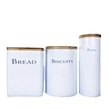 White Kitchen Canister Set